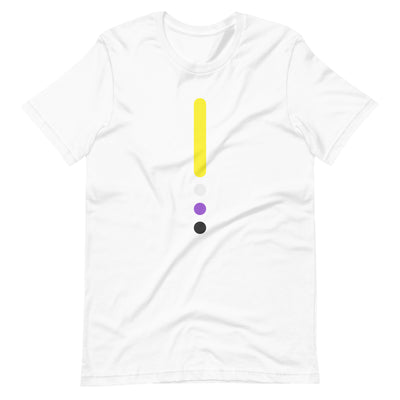 Non-binary Flag Dot Column T-Shirt T-shirts The Rainbow Stores