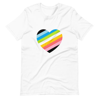 Queer Pride Flag Heart T-Shirt T-shirts The Rainbow Stores