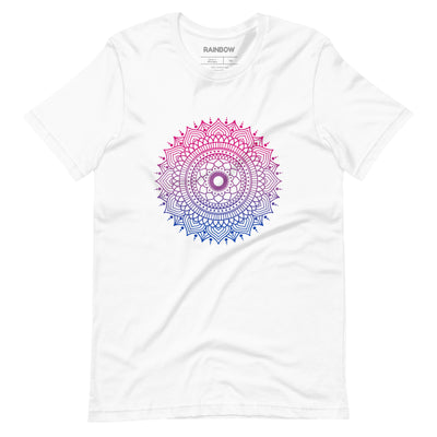 Bi Pride Mandala T-Shirt T-shirts The Rainbow Stores