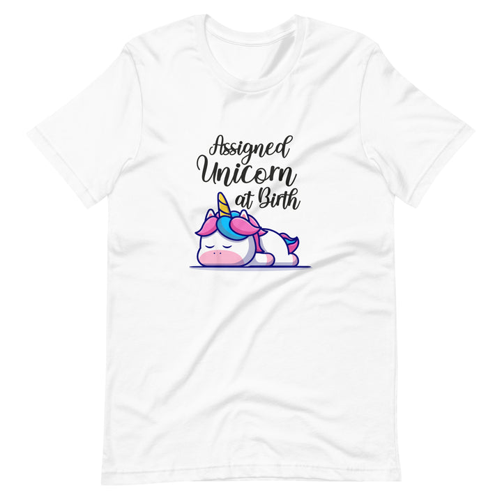 Assigned Unicorn At Birth Graphic T-Shirt T-shirts The Rainbow Stores