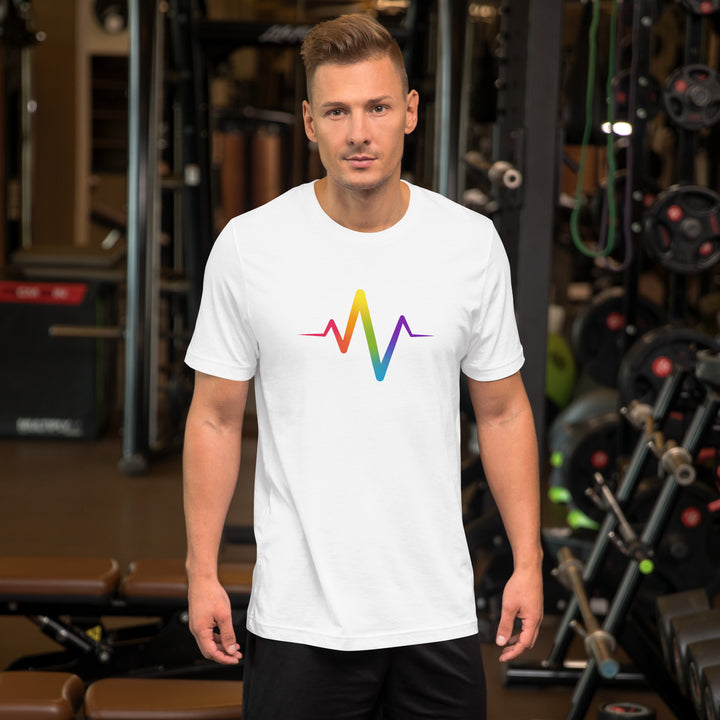 Rainbow Pride Heartbeat T-Shirt T-shirts The Rainbow Stores