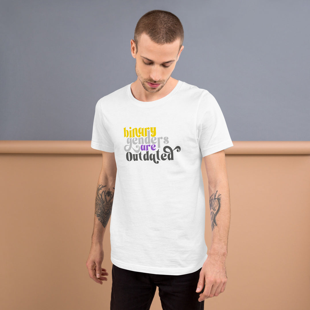 Binary Genders Are Outdated T-Shirt T-shirts The Rainbow Stores