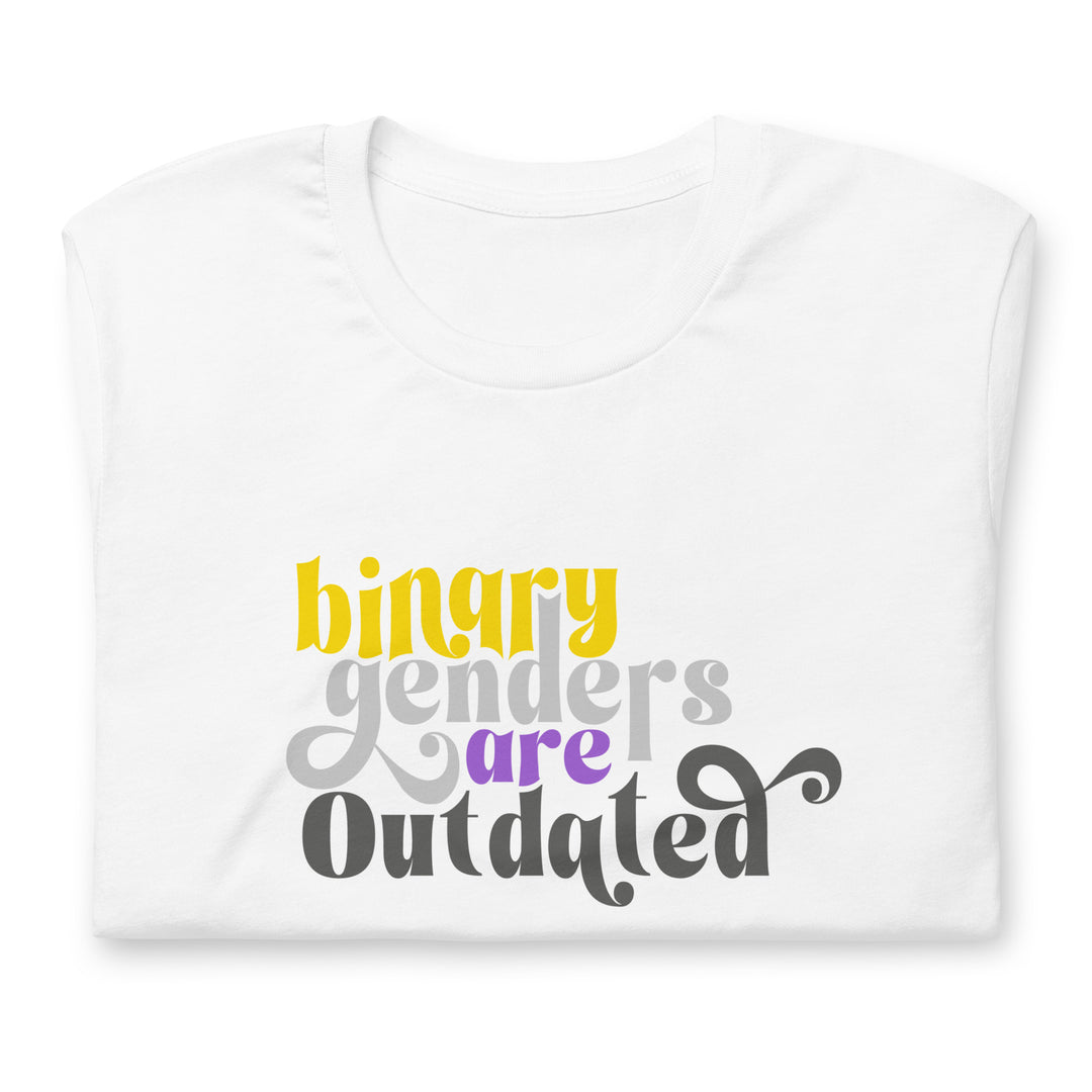 Binary Genders Are Outdated T-Shirt T-shirts The Rainbow Stores