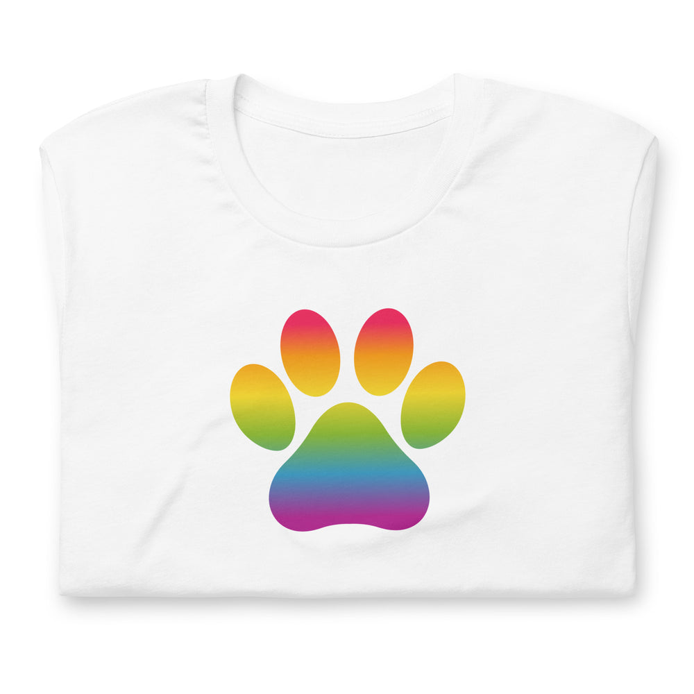 Rainbow Paw Print T-Shirt T-shirts The Rainbow Stores