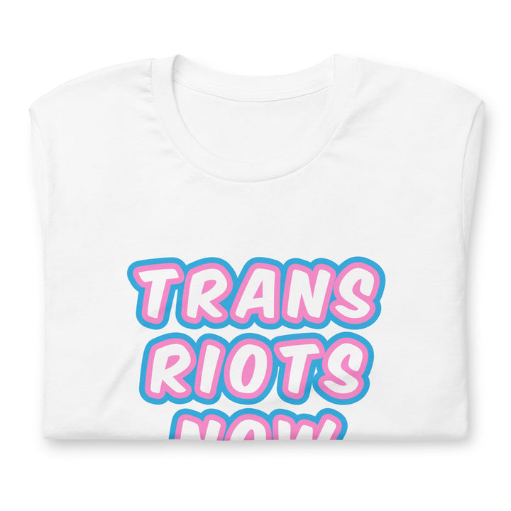Trans Riots Now T-Shirt T-shirts The Rainbow Stores