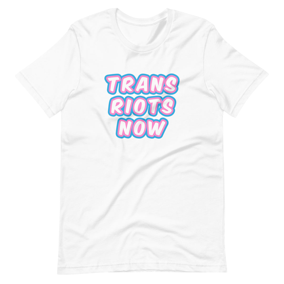 Trans Riots Now T-Shirt T-shirts The Rainbow Stores