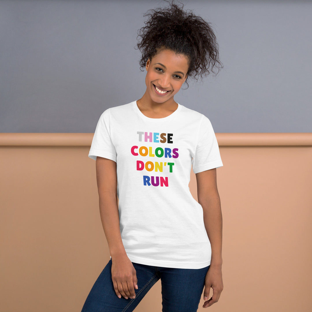 These Colors Don't Run Progress Pride Flag T-Shirt T-shirts The Rainbow Stores