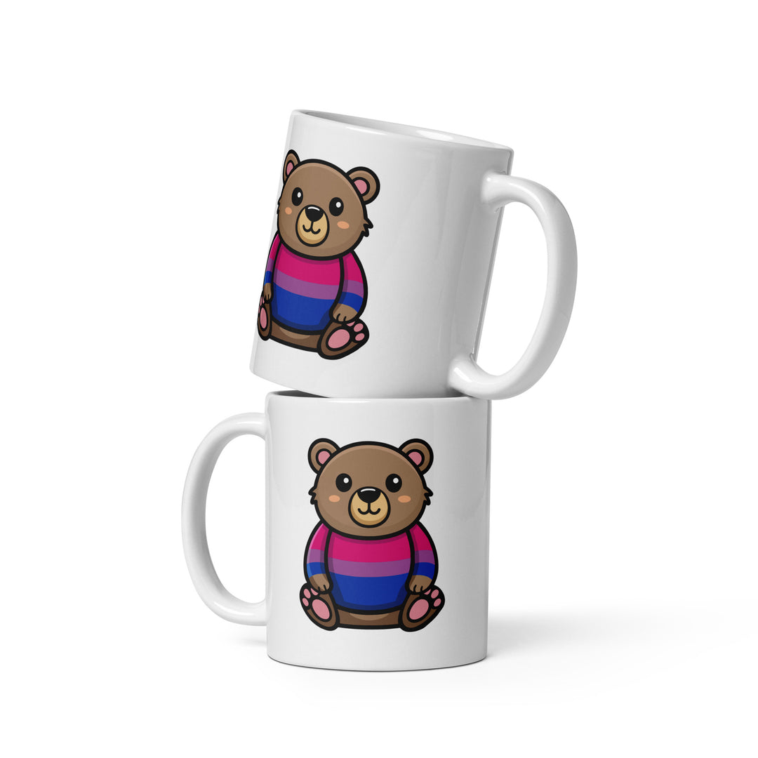 Bi Pride Bear Mug Mugs The Rainbow Stores