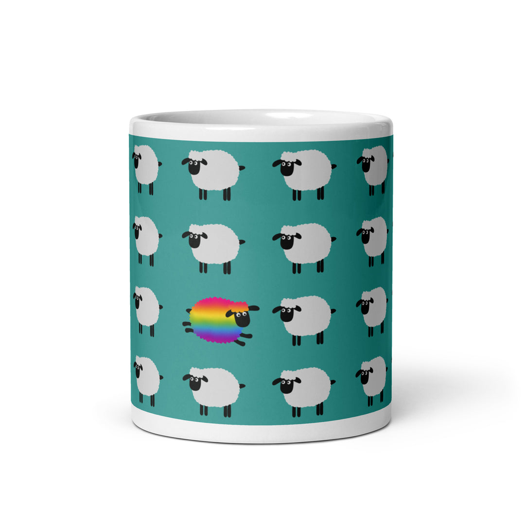 Rainbow Sheep Mug Mugs The Rainbow Stores
