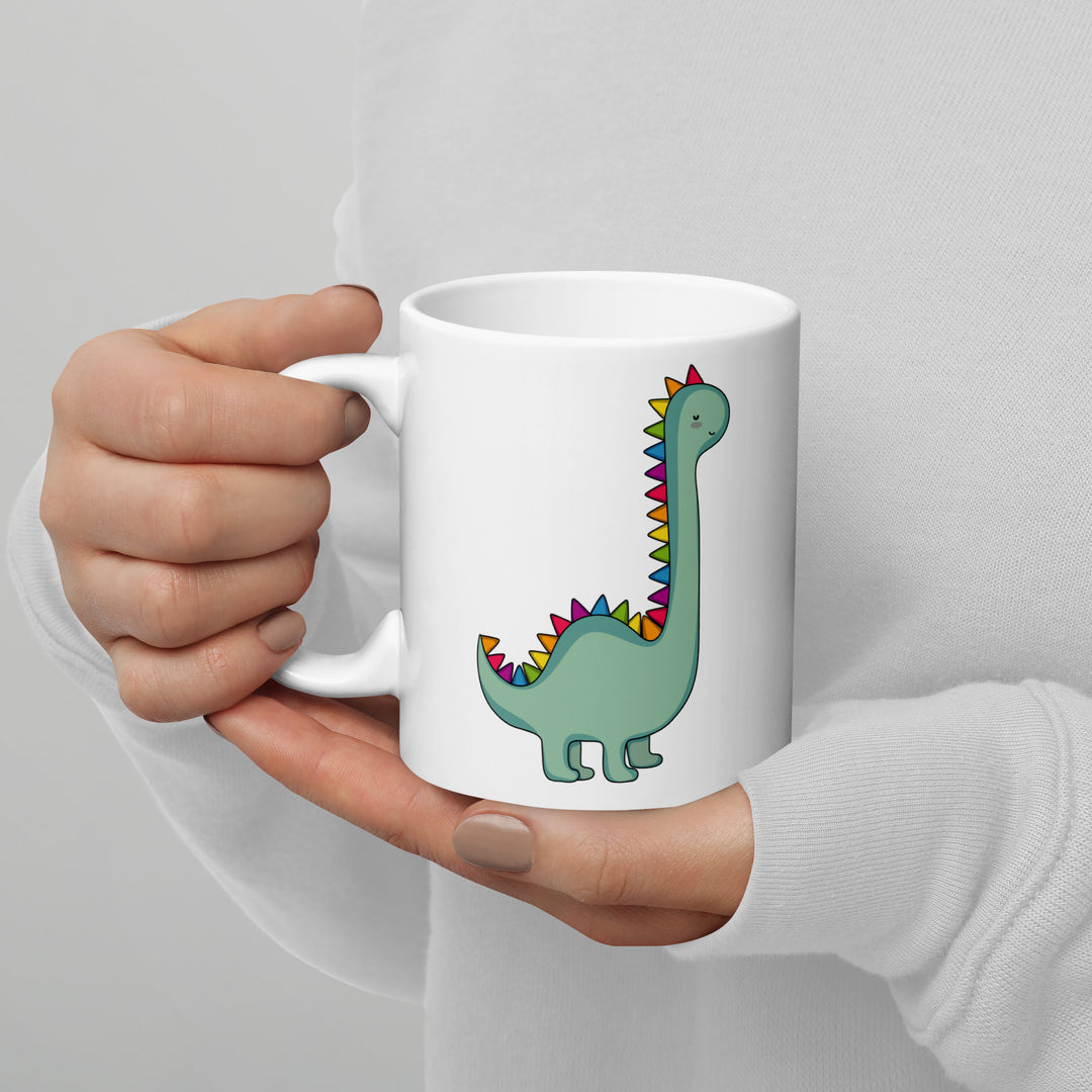 Cute Rainbow Dinosaur Mug