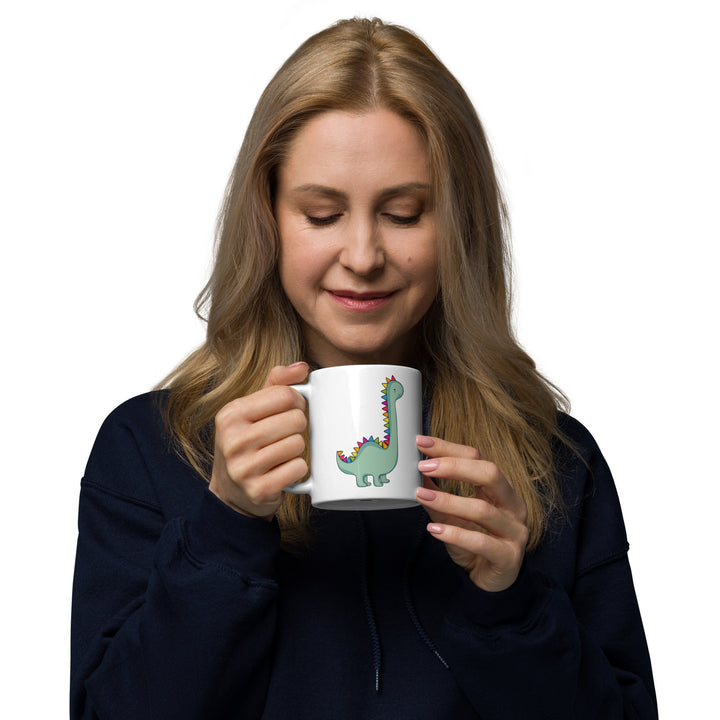 Cute Rainbow Dinosaur Mug