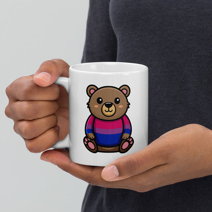 Bi Pride Bear Mug Mugs The Rainbow Stores