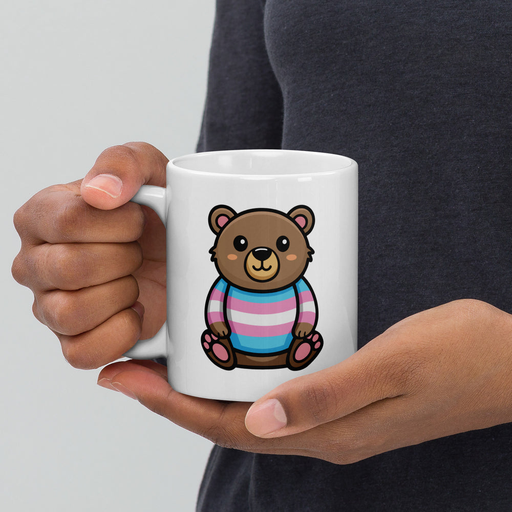 Trans Pride Bear Mug Mugs The Rainbow Stores