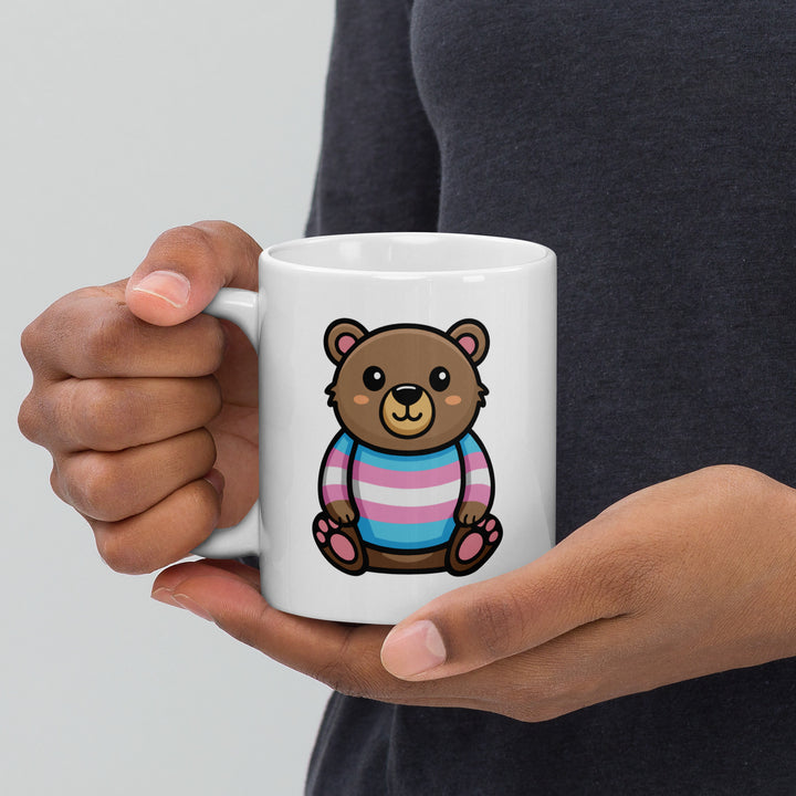 Trans Pride Bear Mug Mugs The Rainbow Stores