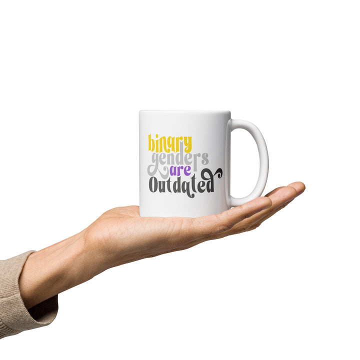Binary Genders Are Outdated Mug Mugs The Rainbow Stores
