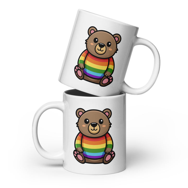 Rainbow Pride Bear Mug Mugs The Rainbow Stores