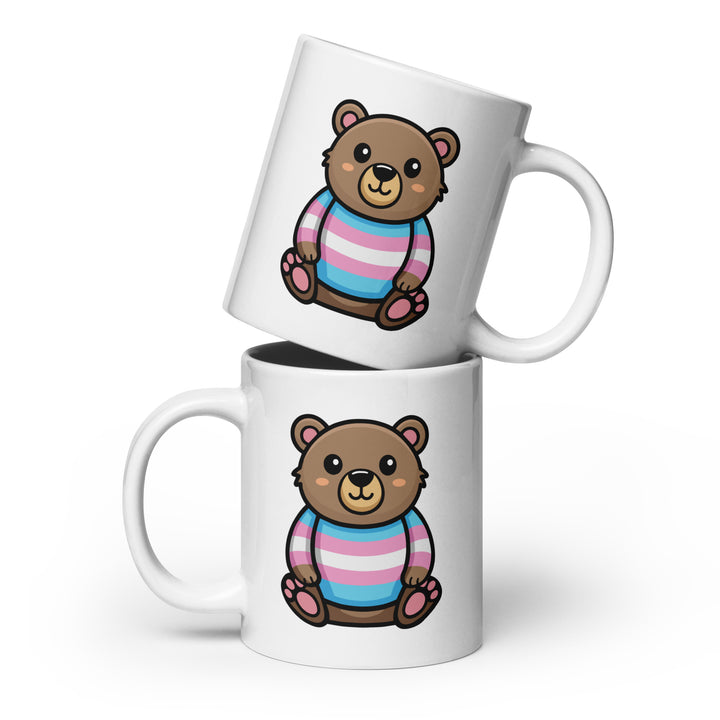 Trans Pride Bear Mug Mugs The Rainbow Stores