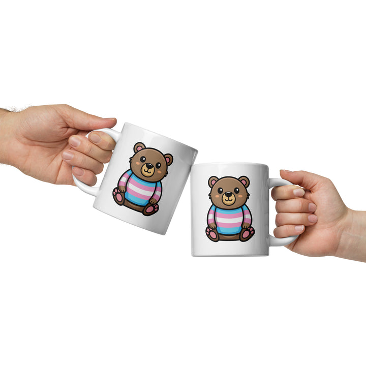 Trans Pride Bear Mug Mugs The Rainbow Stores