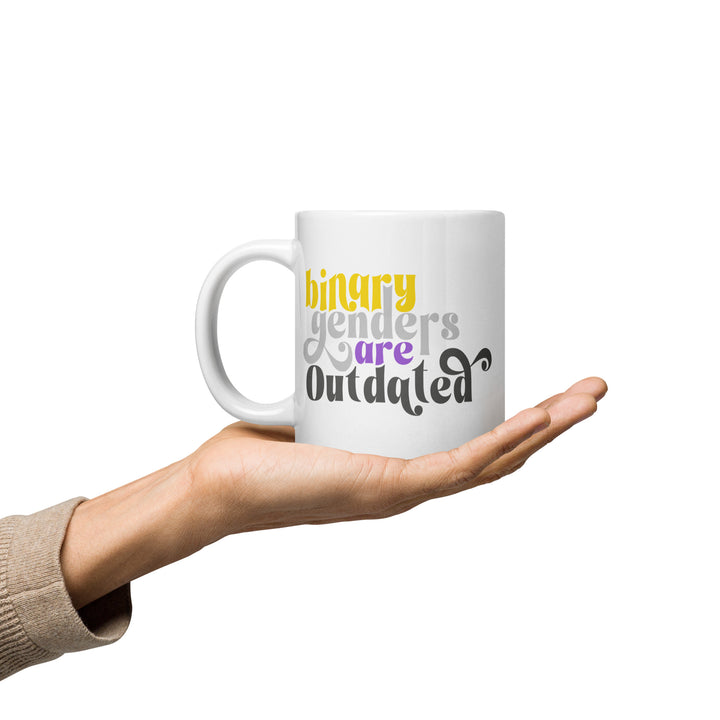 Binary Genders Are Outdated Mug Mugs The Rainbow Stores