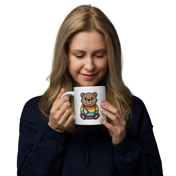 Progress Pride Bear Mug Mugs The Rainbow Stores