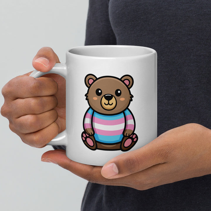 Trans Pride Bear Mug Mugs The Rainbow Stores