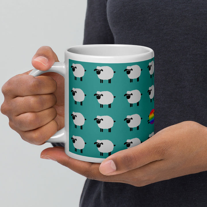 Rainbow Sheep Mug Mugs The Rainbow Stores