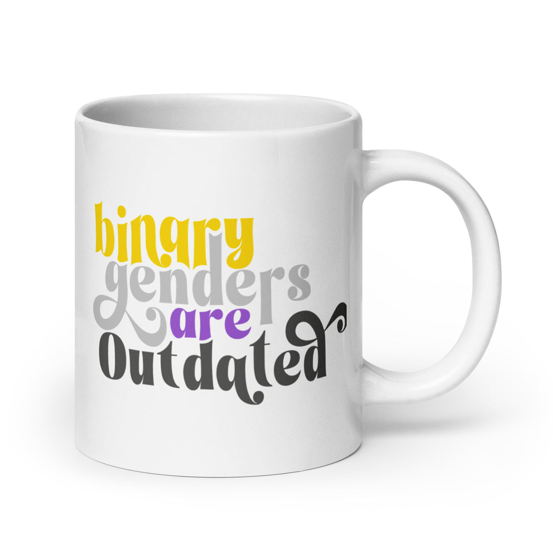Binary Genders Are Outdated Mug Mugs The Rainbow Stores