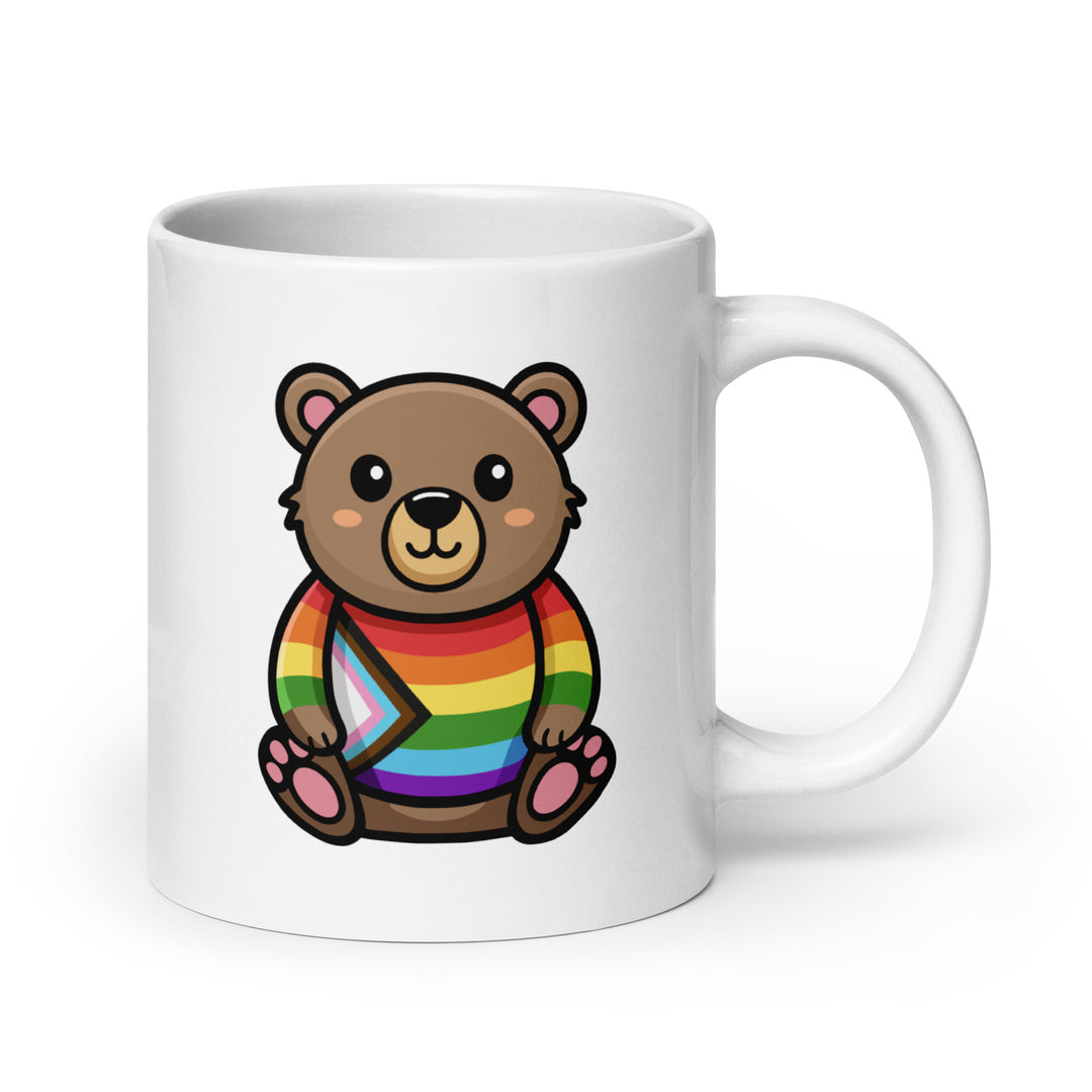 Progress Pride Bear Mug Mugs The Rainbow Stores