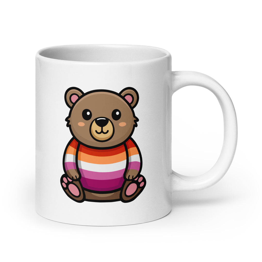 Lesbian Pride Bear Mug Mugs The Rainbow Stores