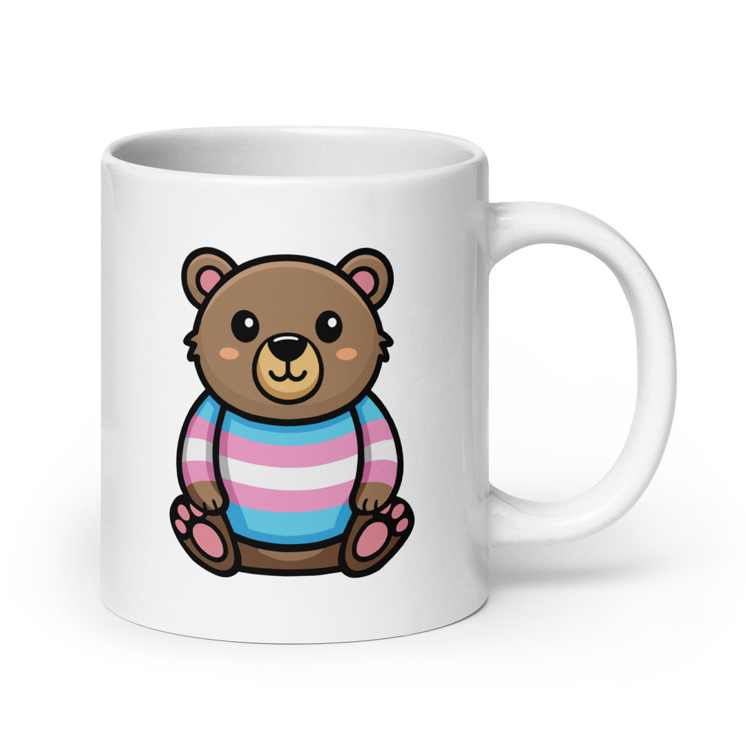 Trans Pride Bear Mug Mugs The Rainbow Stores