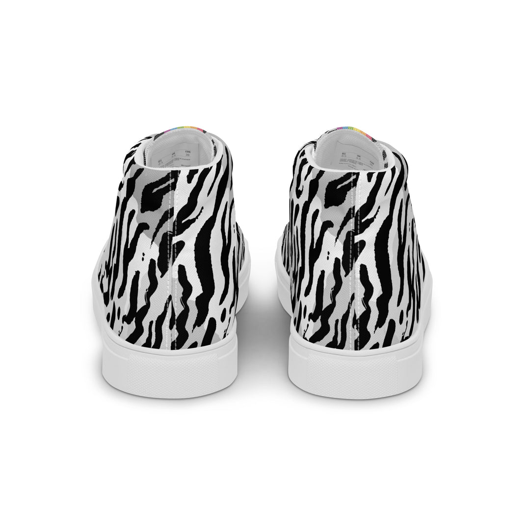 Zebra Print Rainbow Pride High Top Trainers (female sizes) High Tops The Rainbow Stores