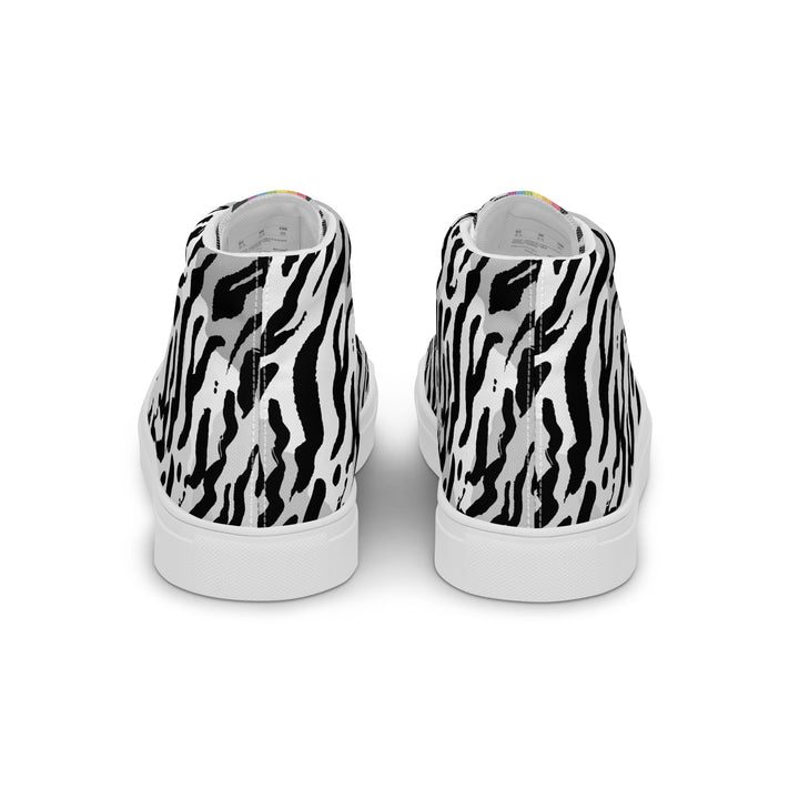 Zebra Print Rainbow Pride High Top Trainers (female sizes) High Tops The Rainbow Stores