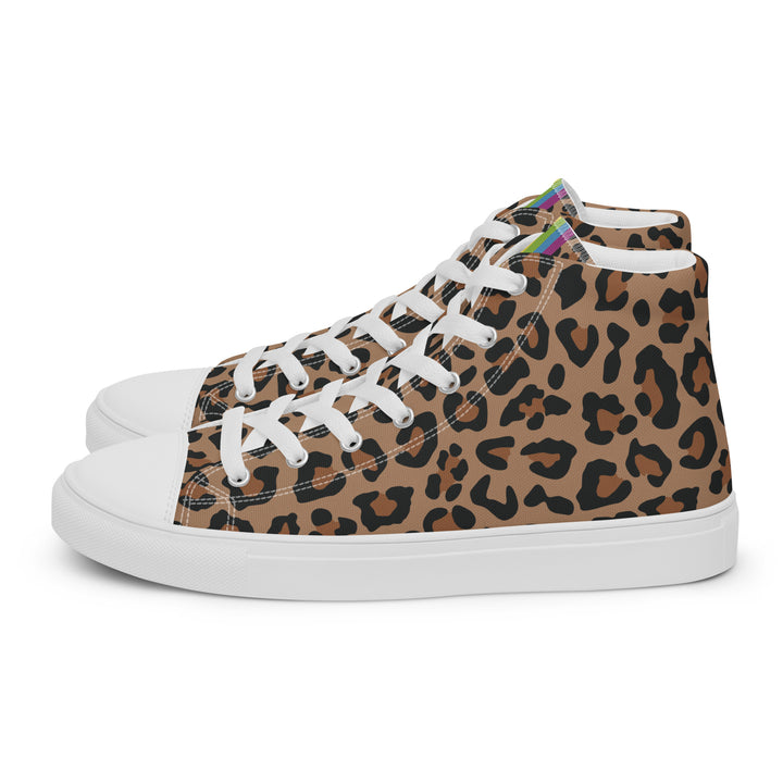 Rainbow Pride Leopard Print High Top Trainers (female sizes) High Tops The Rainbow Stores