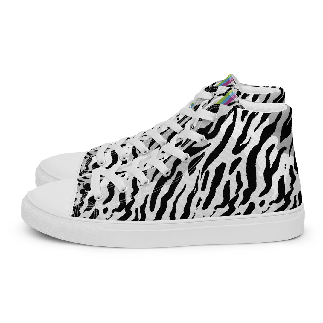 Zebra Print Rainbow Pride High Top Trainers (female sizes) High Tops The Rainbow Stores
