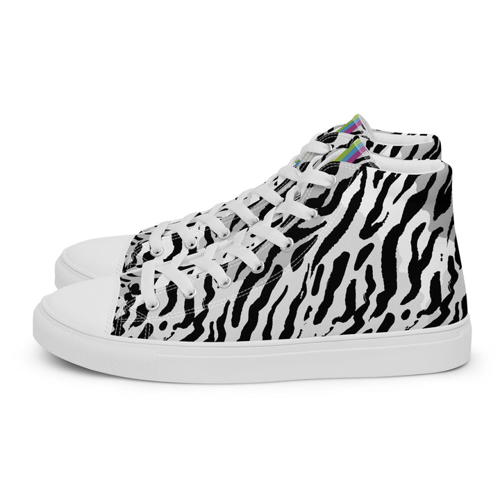 Zebra Print Rainbow Pride High Top Trainers (female sizes) High Tops The Rainbow Stores