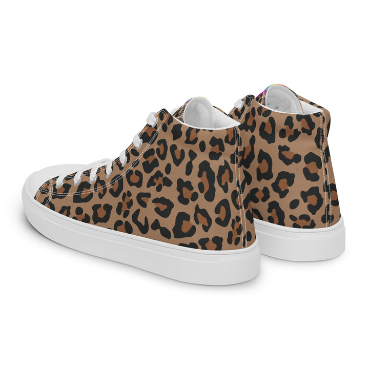 Rainbow Pride Leopard Print High Top Trainers (female sizes) High Tops The Rainbow Stores
