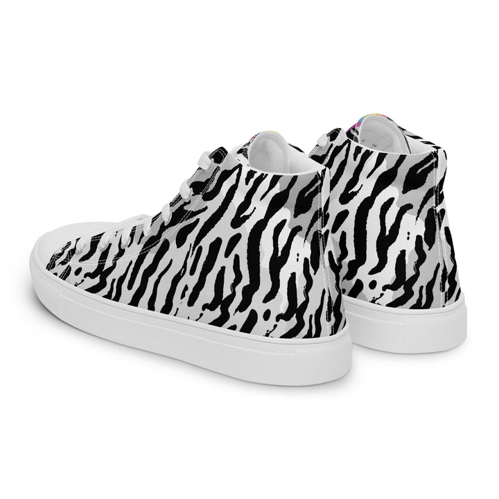Zebra Print Rainbow Pride High Top Trainers (female sizes) High Tops The Rainbow Stores