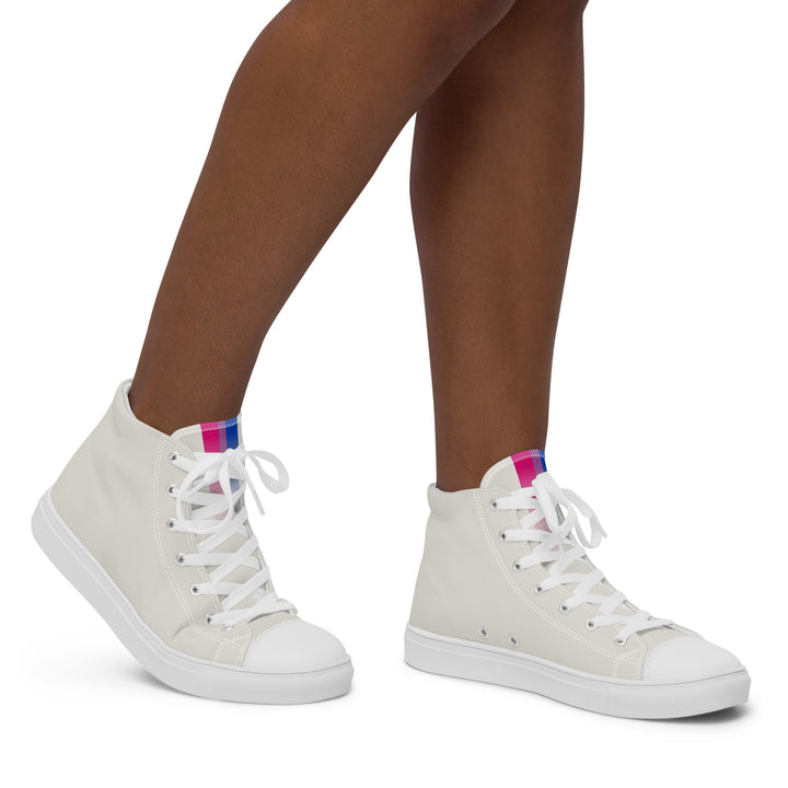 Bi Pride Hemp High Top Trainers (female sizes) High Tops The Rainbow Stores