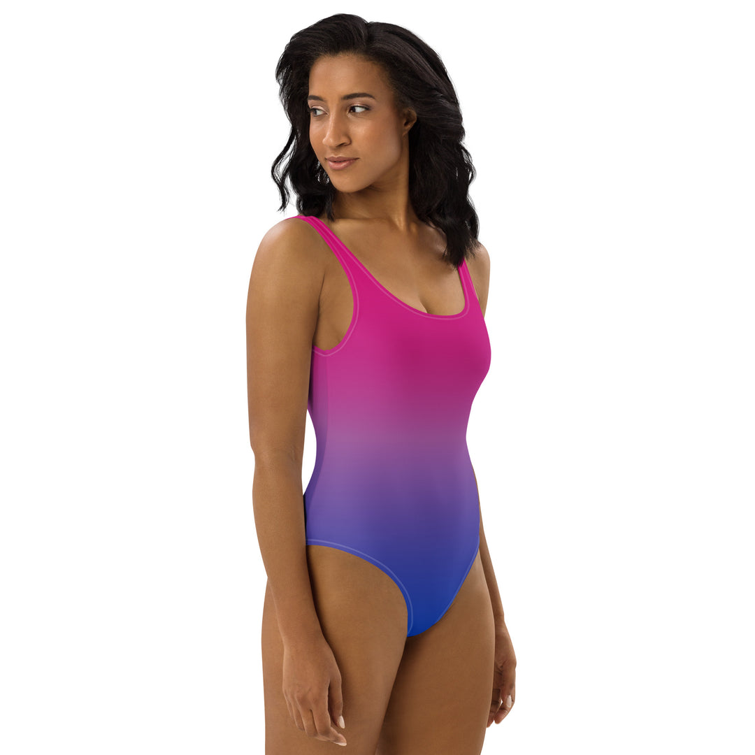 Bisexual Graduated Colours One-Piece Swimsuit Swimwear The Rainbow Stores