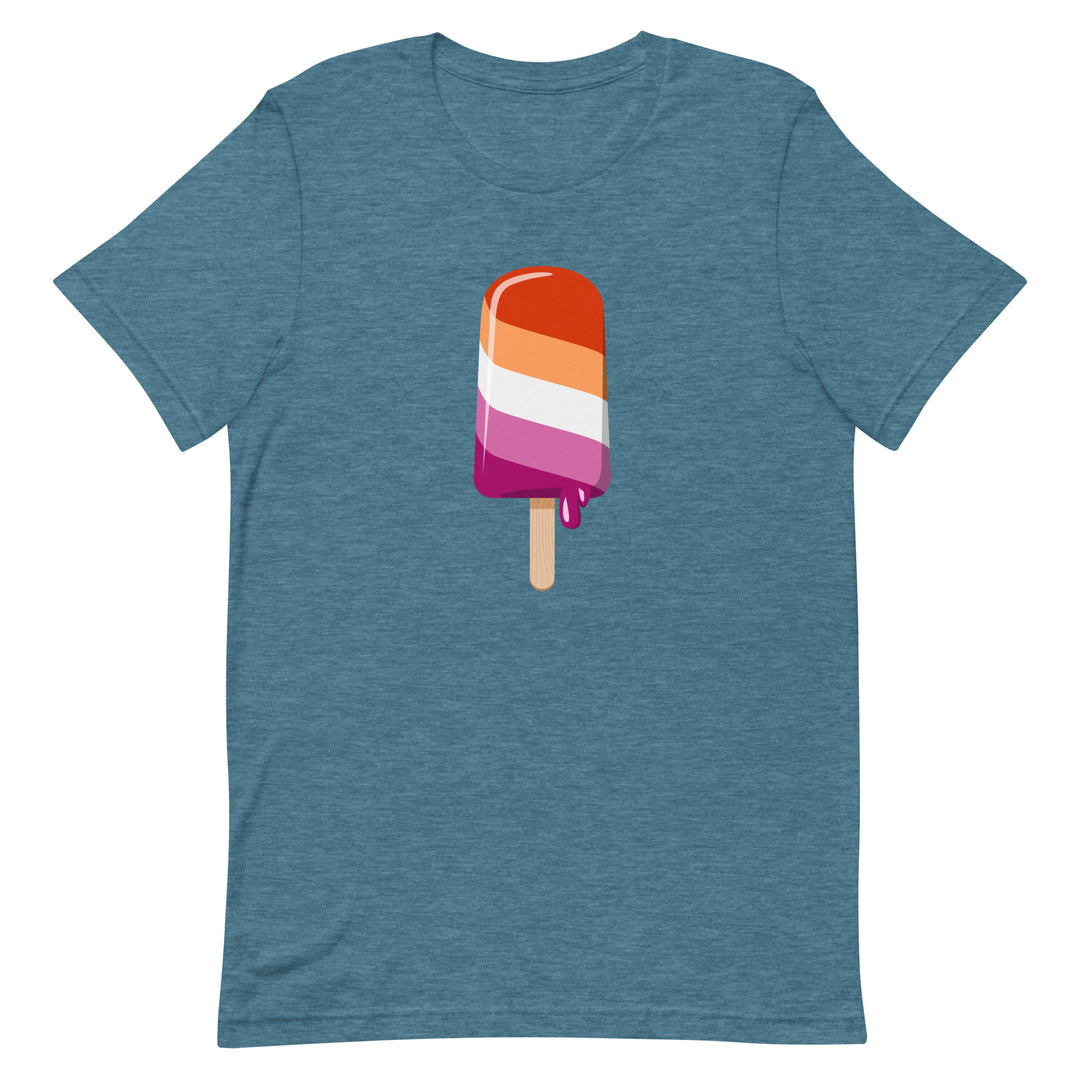 Lesbian Pride Ice Lolly T-shirt T-shirts The Rainbow Stores