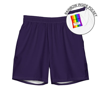 Midnight Blue Swimming Trunks With Rainbow Pocket Swimwear The Rainbow Stores