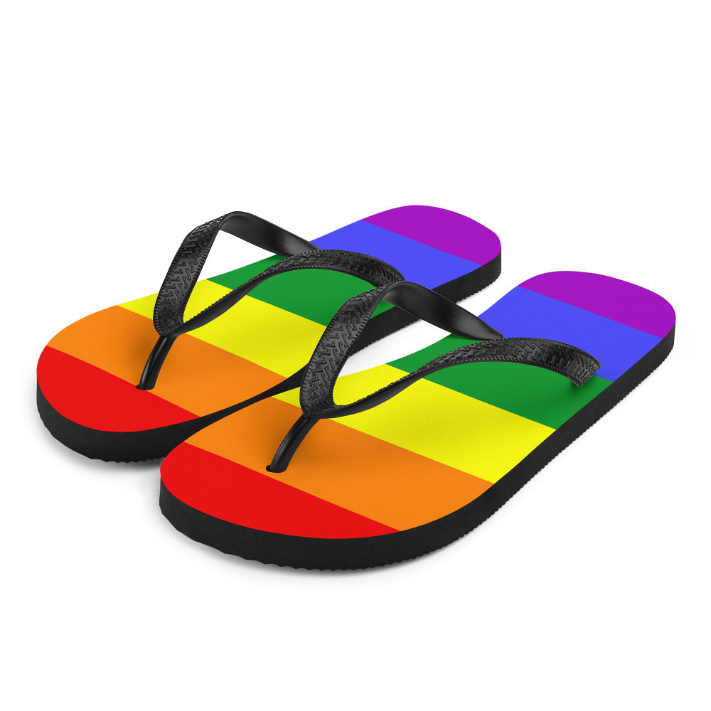 Rainbow Pride Flag Flip-Flops Flip Flops The Rainbow Stores