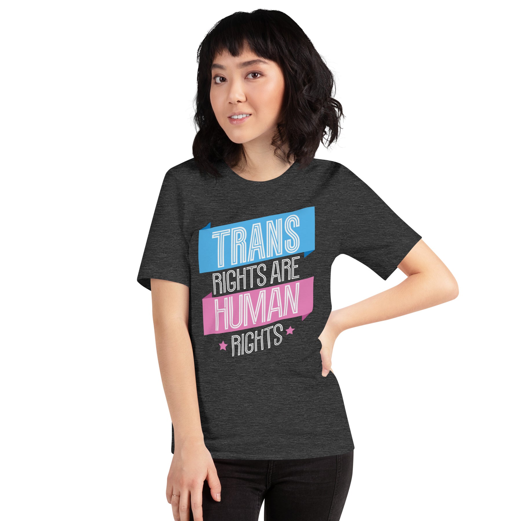 Trans Rights Are Human Rights Banner T-shirt – The Rainbow Stores