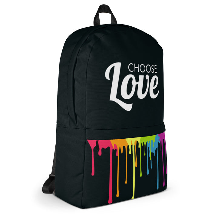 Choose Love with Paint Drips Backpack Bags The Rainbow Stores