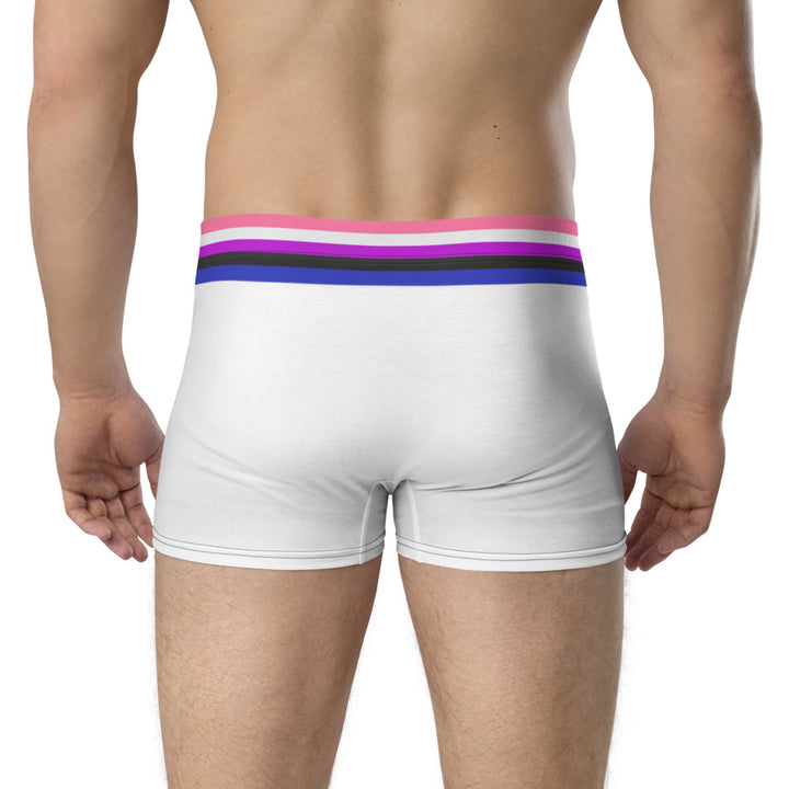 Gender Fluid Pride Flag Trim Boxer Briefs Underwear The Rainbow Stores