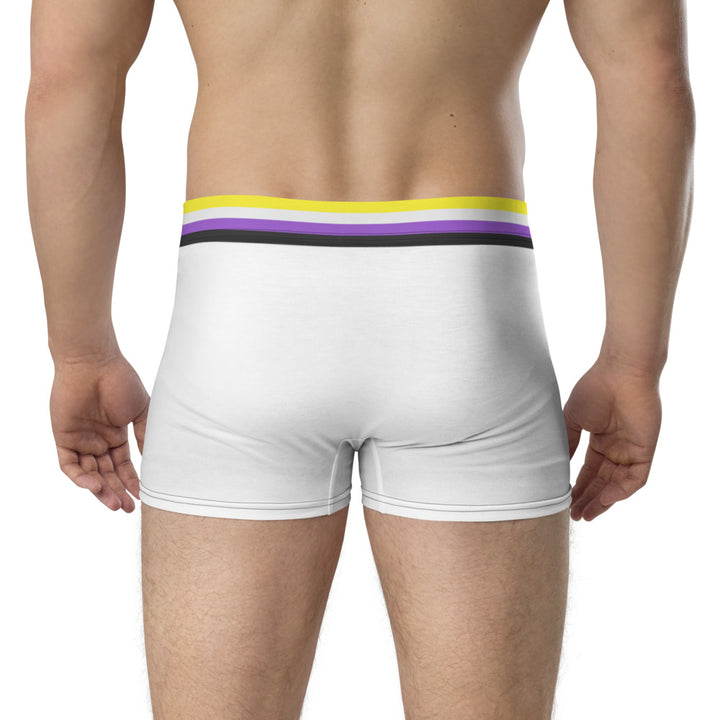 Non-Binary Flag Trim Boxer Briefs Underwear The Rainbow Stores