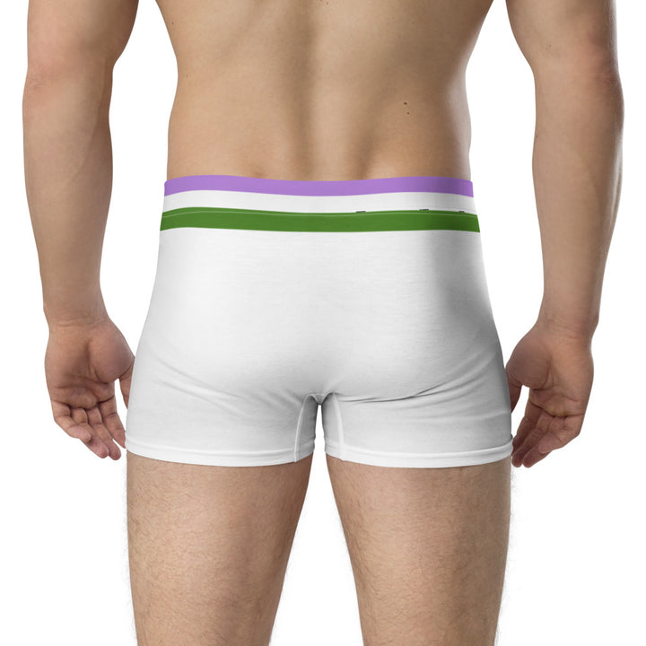 Genderqueer Flag Trim Boxer Briefs Underwear The Rainbow Stores