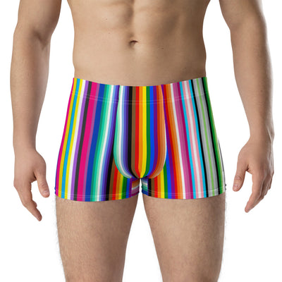 LGBTQ+ Pride Flag Barcode Boxer Briefs Underwear The Rainbow Stores