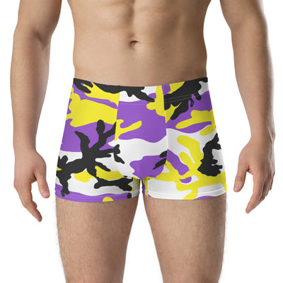 Non-Binary Camo Boxer Briefs Underwear The Rainbow Stores