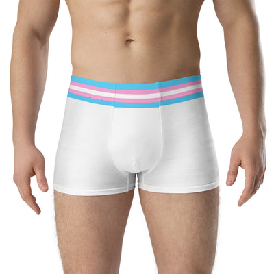 Trans Flag Trim Boxer Briefs Underwear The Rainbow Stores